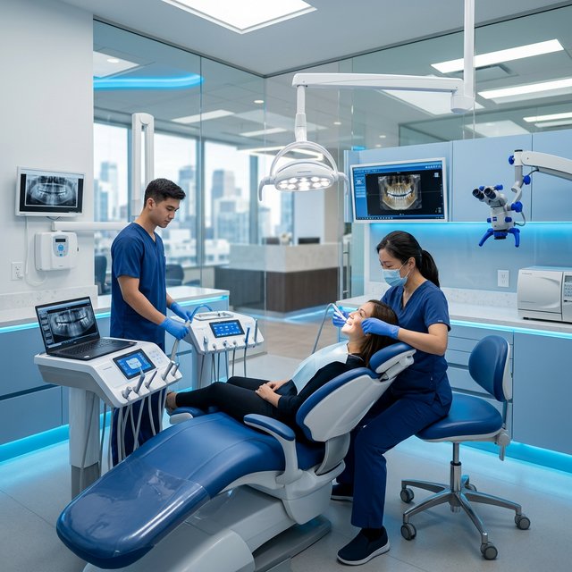 High-tech dental equipment